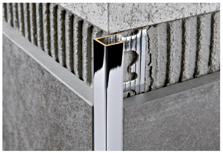 Уголок плиточный наружный торцевой