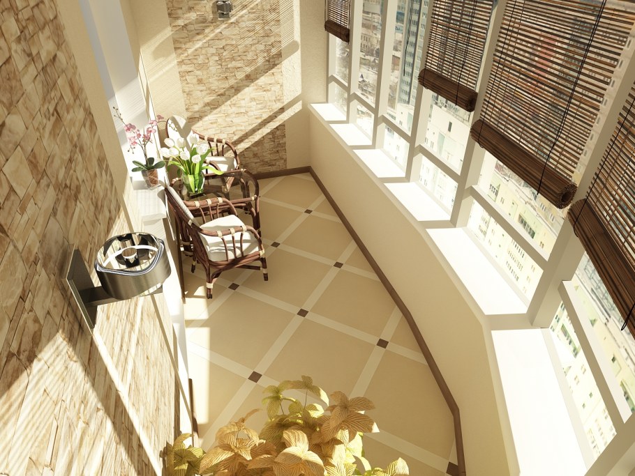 Полукруглый балкон