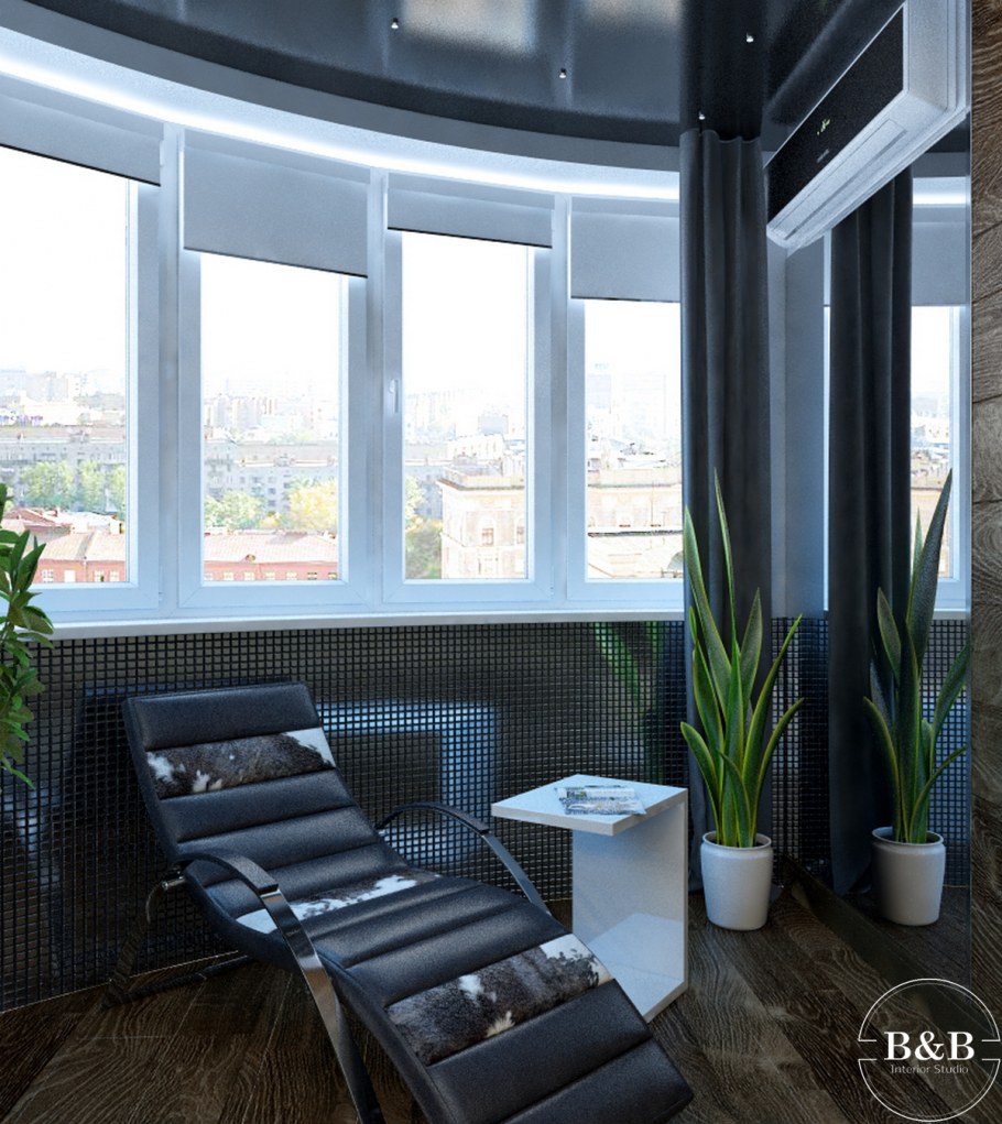 Интерьеры лоджий с эркерами