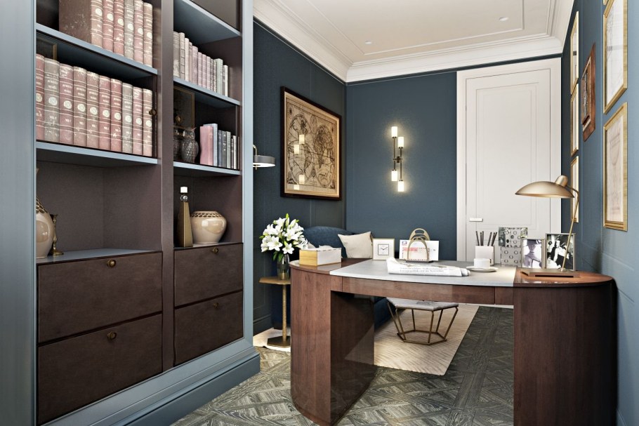 Кабинет в неоклассическом стиле