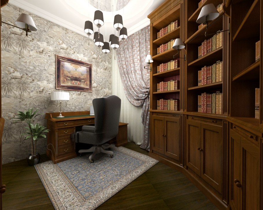Кабинет в стиле Винтаж