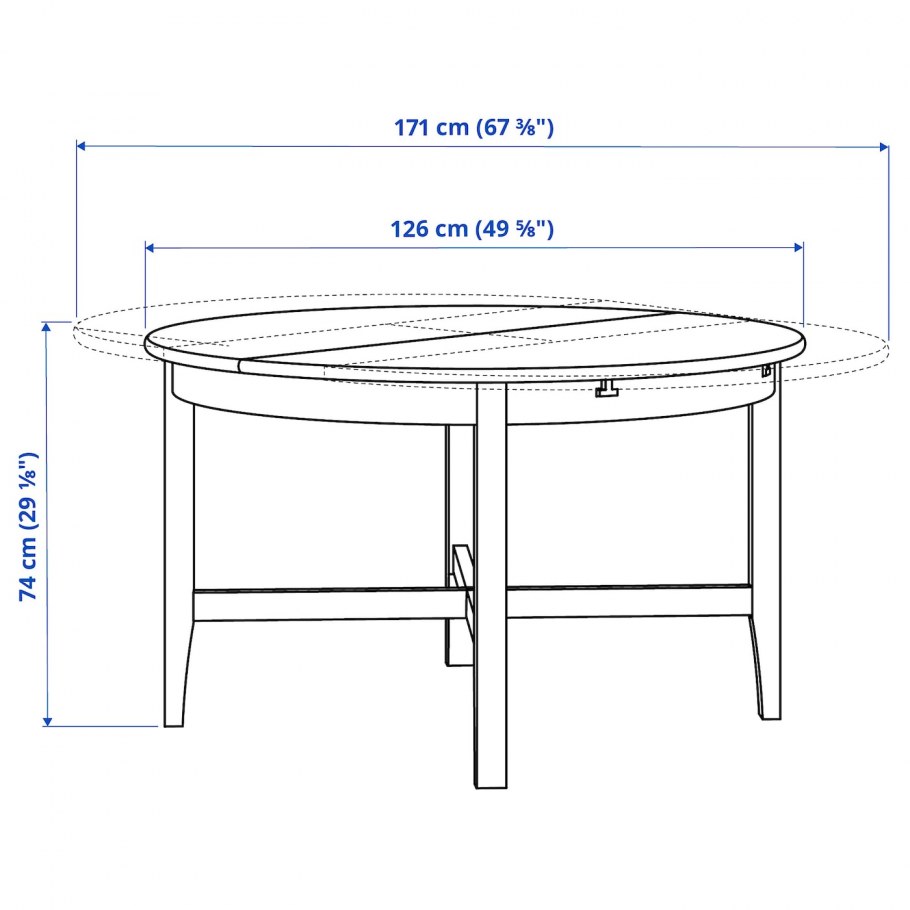 Круглый деревянный стол на кухню