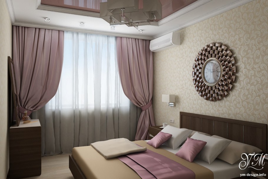 Спальня бюджетная и красивая