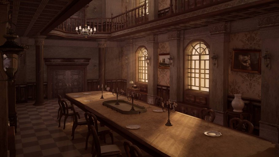 Resident Evil особняк столовая