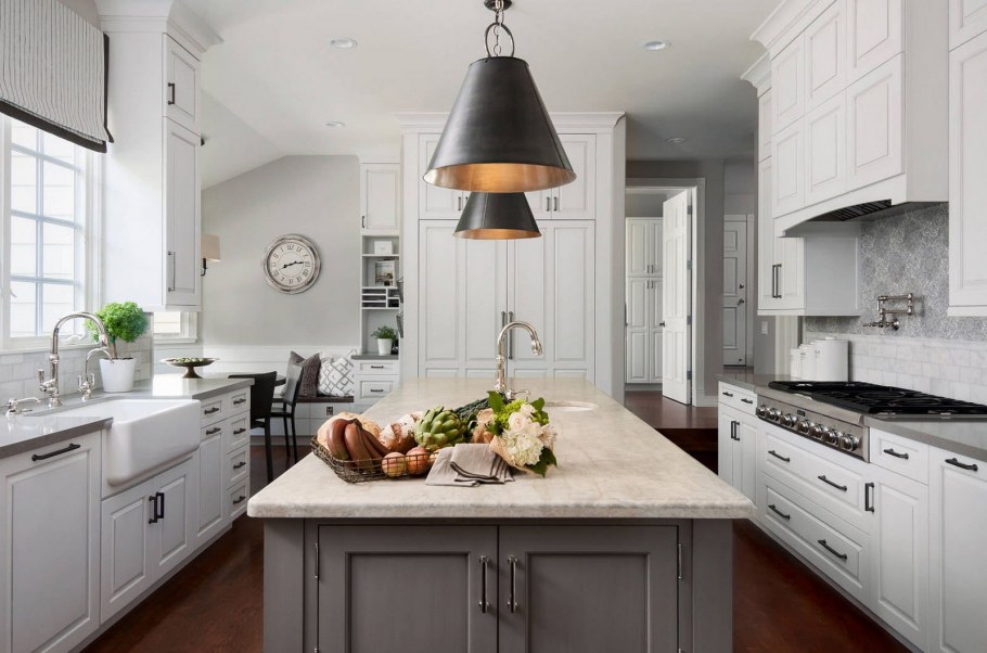 Кухня серого цвета в интерьере