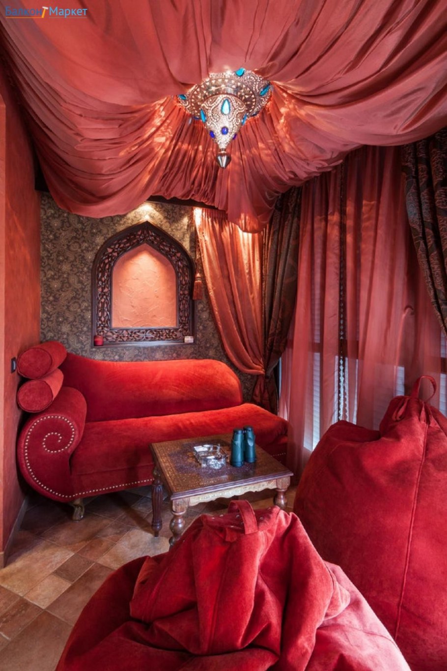 Балкон в марокканском стиле