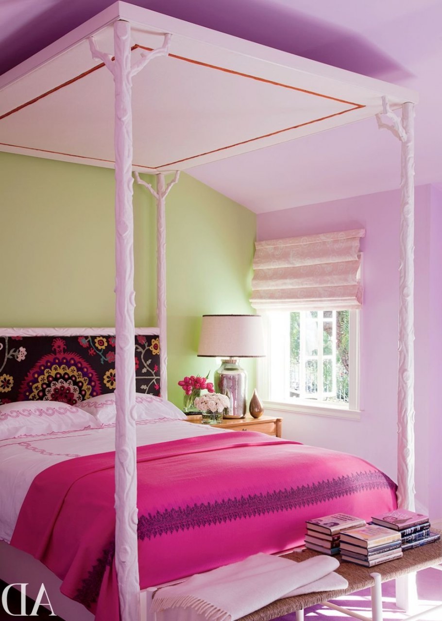 Спальня в розовых тонах