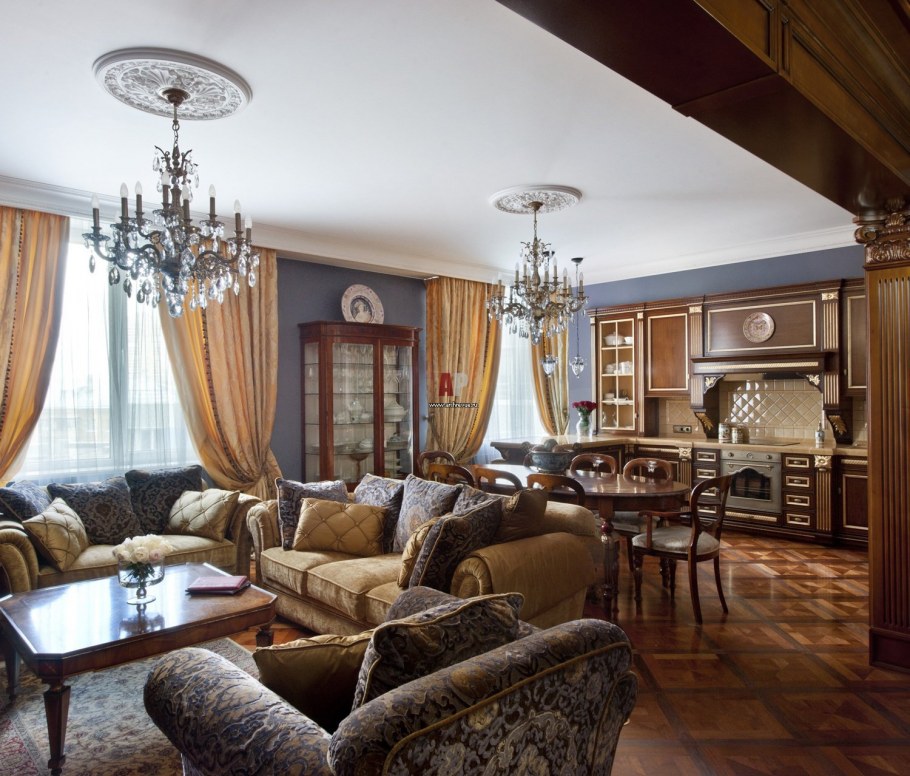 Классический интерьер квартиры