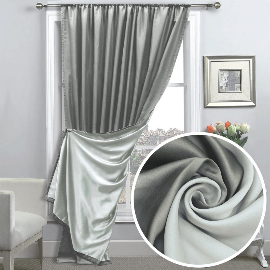 Шторы в серых тонах