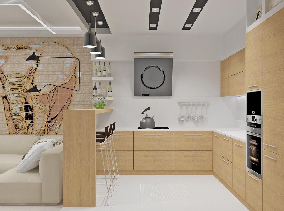 Зонирование кухни