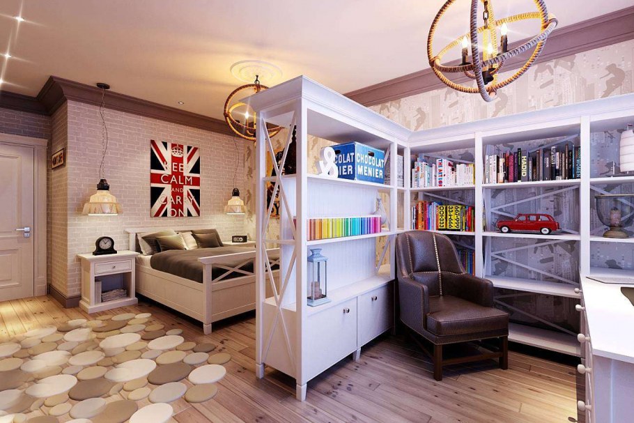 Зонирование комнаты подростка