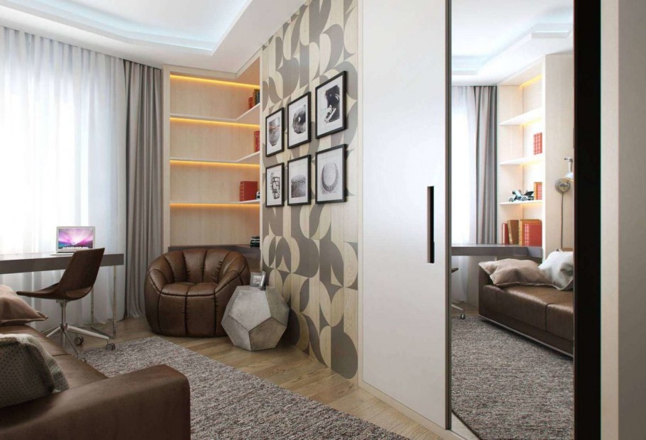 Зонирование комнаты подростка