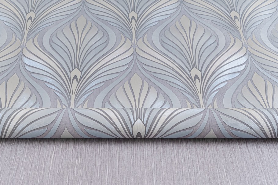 Обои флизелиновые Иоланта серые 1.06 м 10322-04