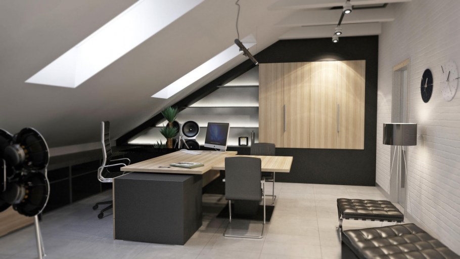 Офис на мансарде