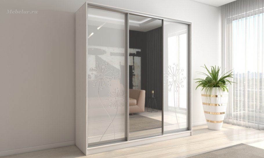 Шкаф с зеркалом в спальню