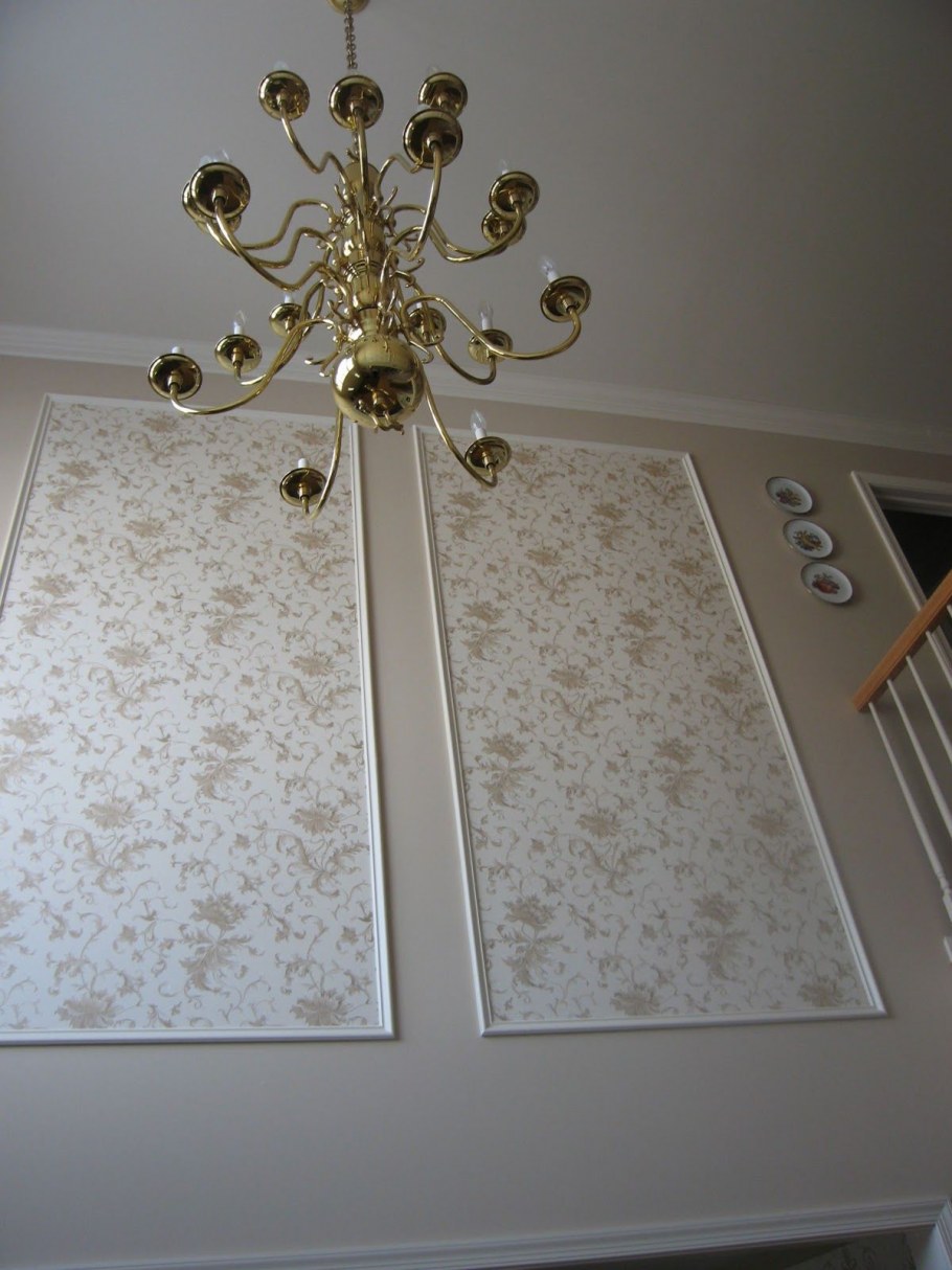 Декоративные вставки из обоев