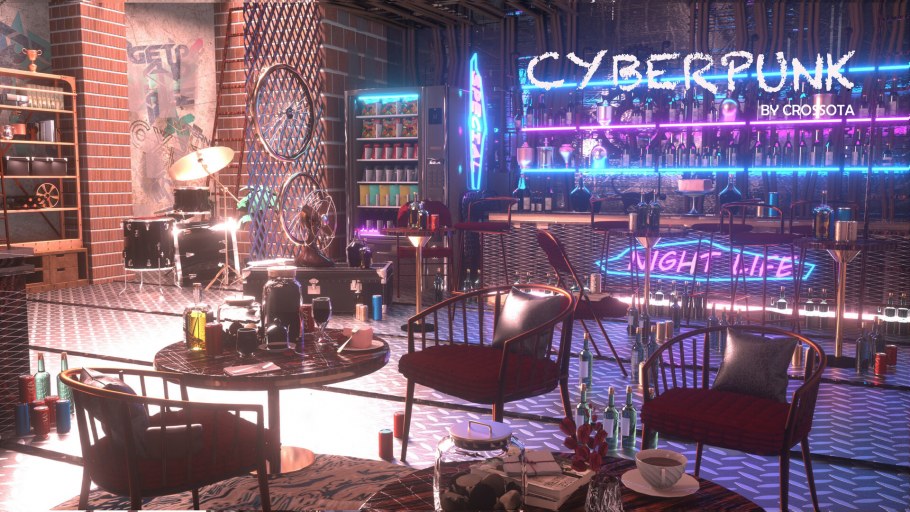Cyberpunk кафе