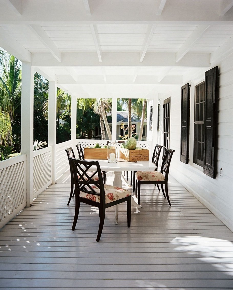 Интерьер открытой террасы