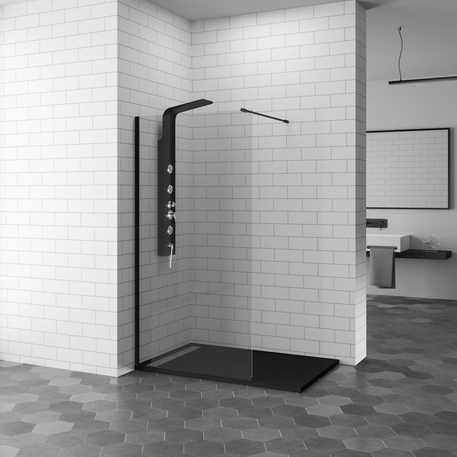 Ванная комната с душевой перегородкой