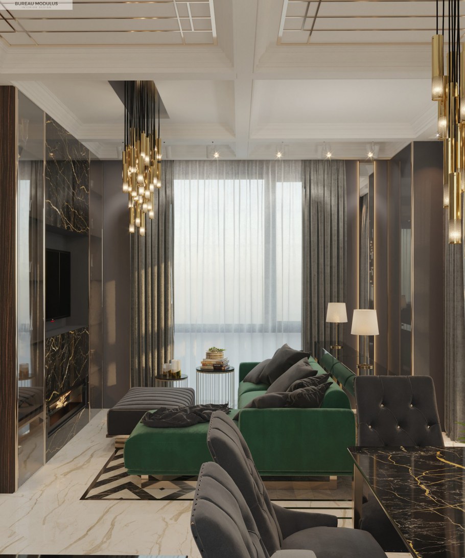 Интерьер квартиры 90 кв м