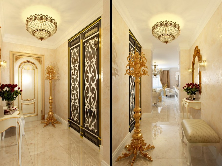 Дизайнерские прихожие в классическом стиле