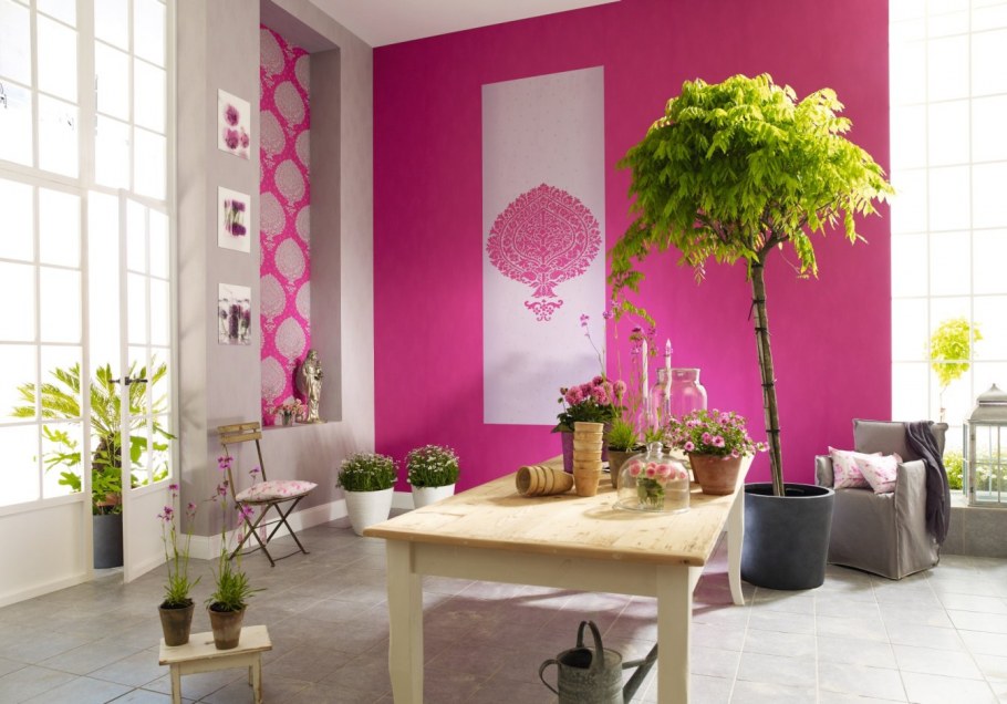 Креативная поклейка обоев