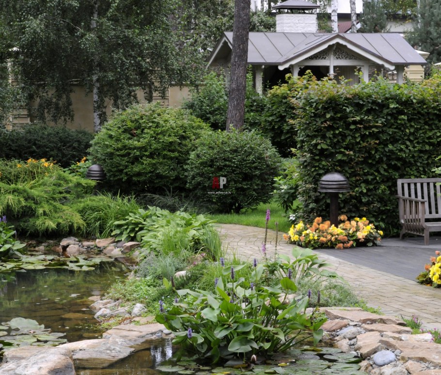 Ландшафт в стиле русская усадьба