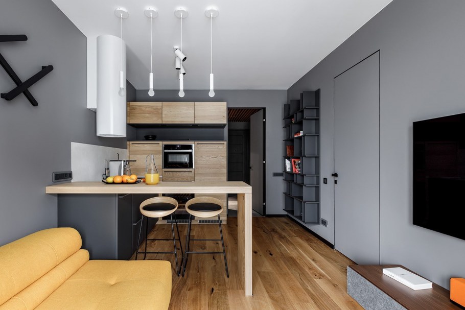 Кухня-студия 18 кв.м