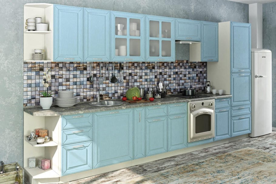 Кухня Прованс зеленая Лорен