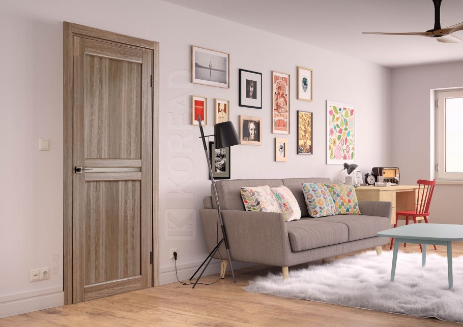 Двери дуб Монтана грей