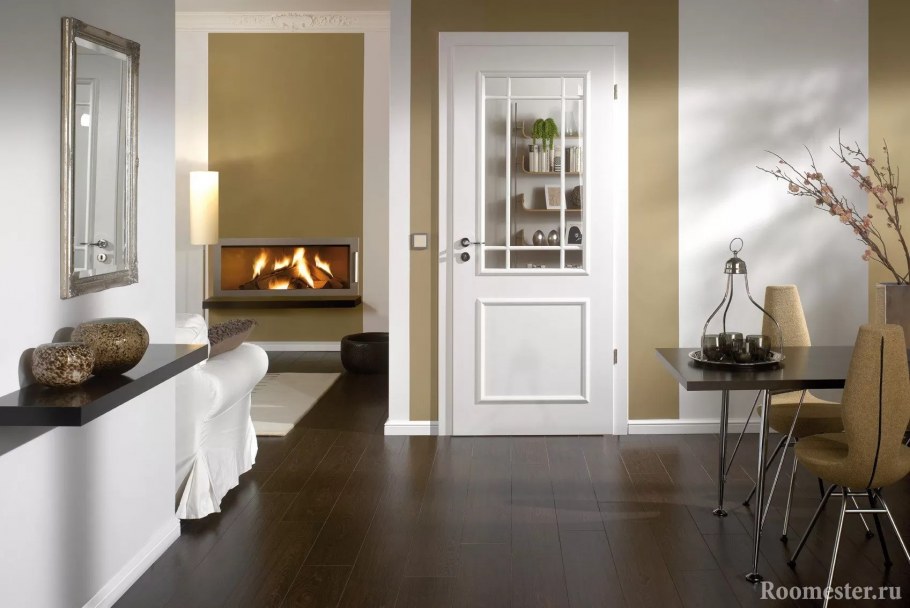 Серые двери в интерьере