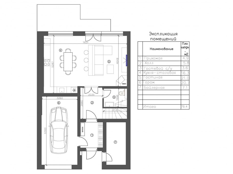 Проект таунхауса 150 м2 Вудлэнд