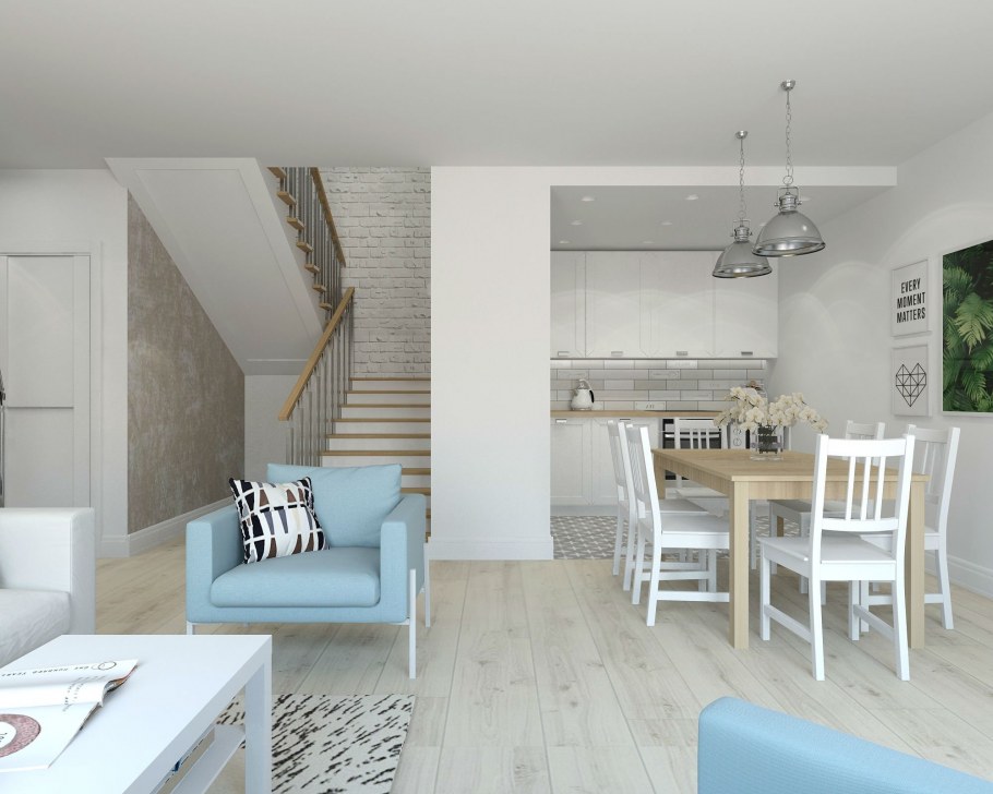 Проект таунхауса на 4 квартиры