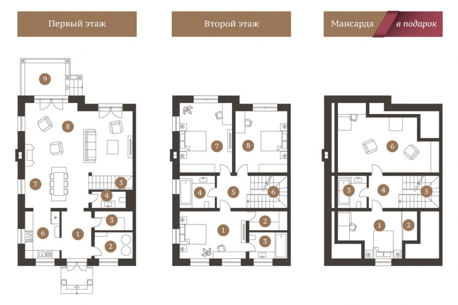 Проект таунхаус 10х50