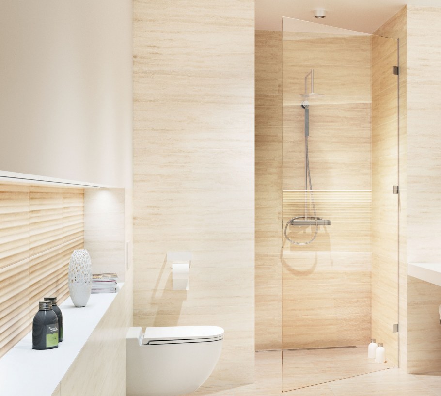 Плитка Classic Travertine бежевый 24x74