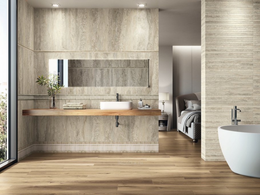 Керамогранит Ape Ceramica Travertino Matt Rect Brescia 60х60