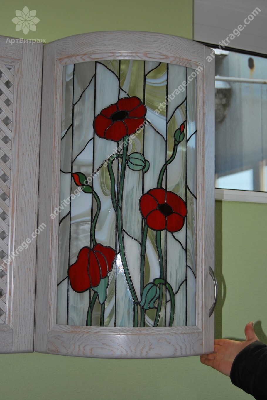 Витражи на стекле для кухни