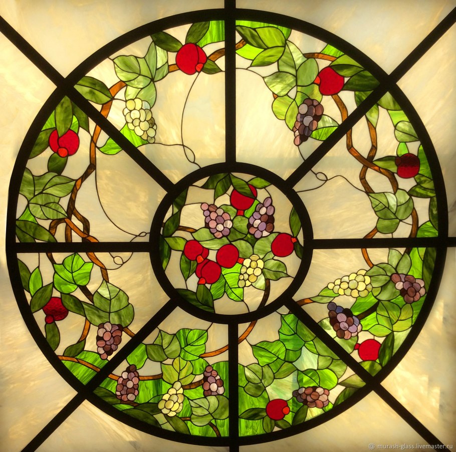 Витражные потолки Тиффани