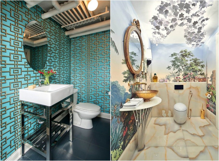 Плитка в ванную расширяющая пространство