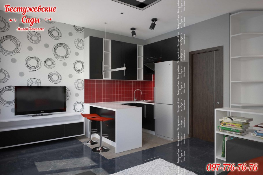 Интерьер гостинки студии