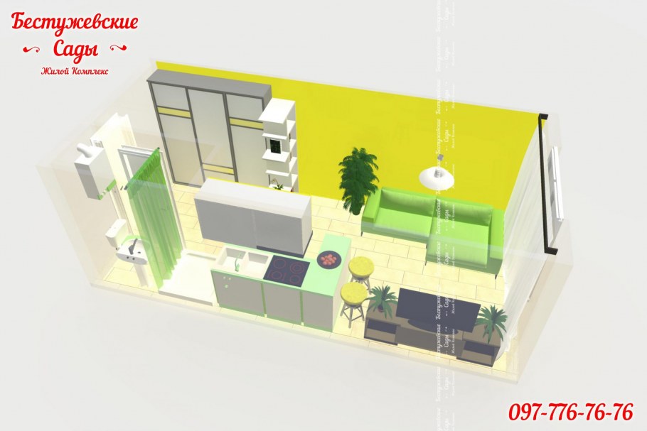 Планировка гостинки 24 кв м