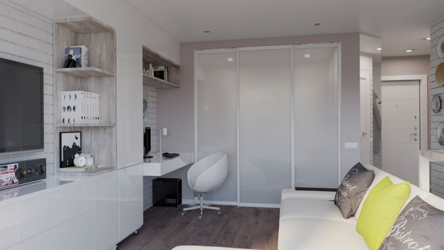 Гостинка в белом цвете фото