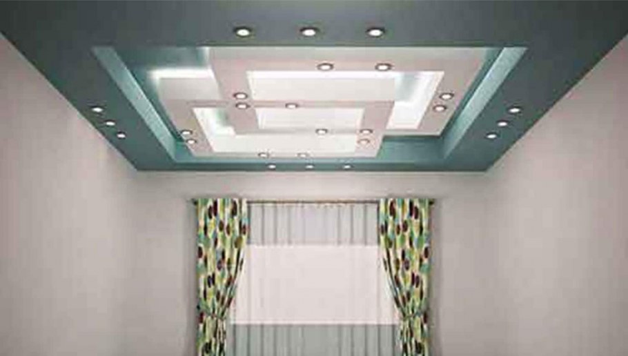 Цветной потолок гипсокартон