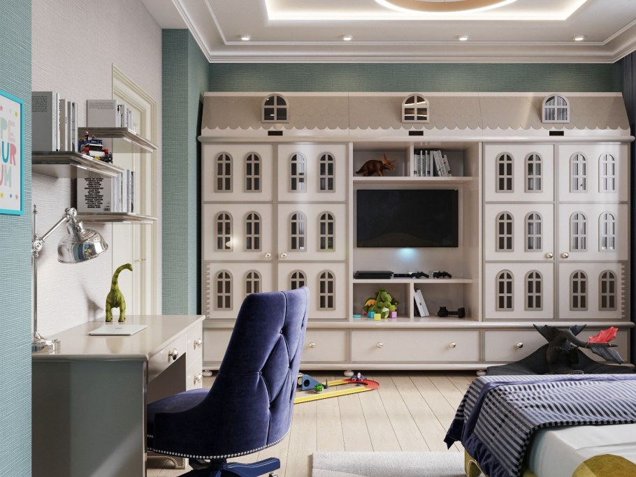 Детская комната в стиле арт деко