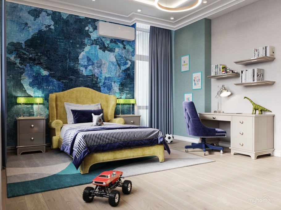 Детская в стиле арт деко для мальчика