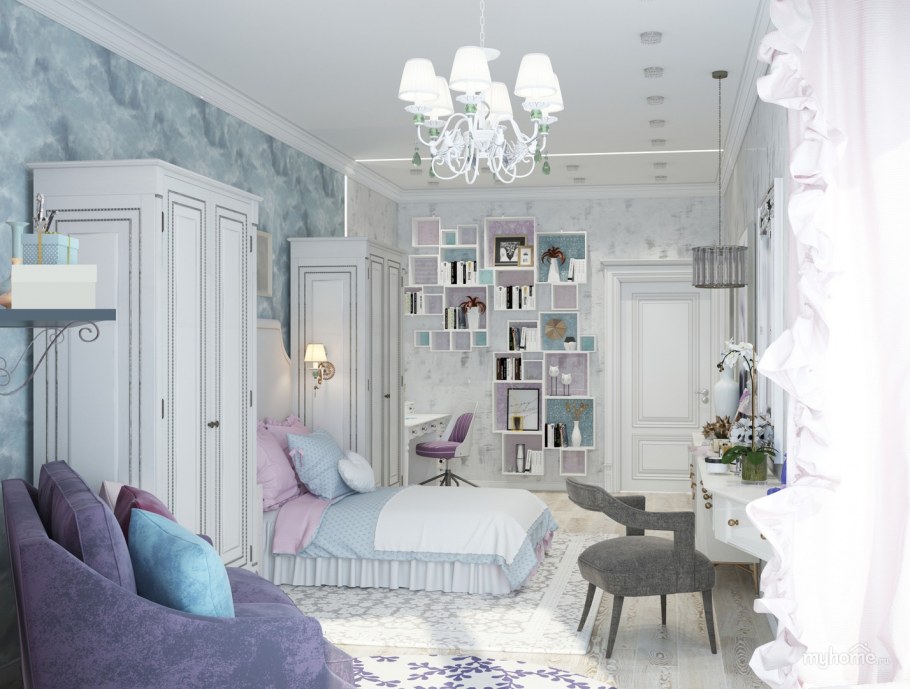 Детская комната в стиле арт деко