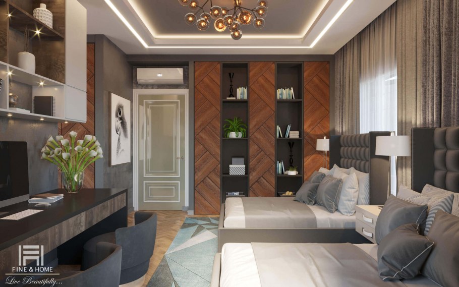 Детская в стиле арт деко для мальчика