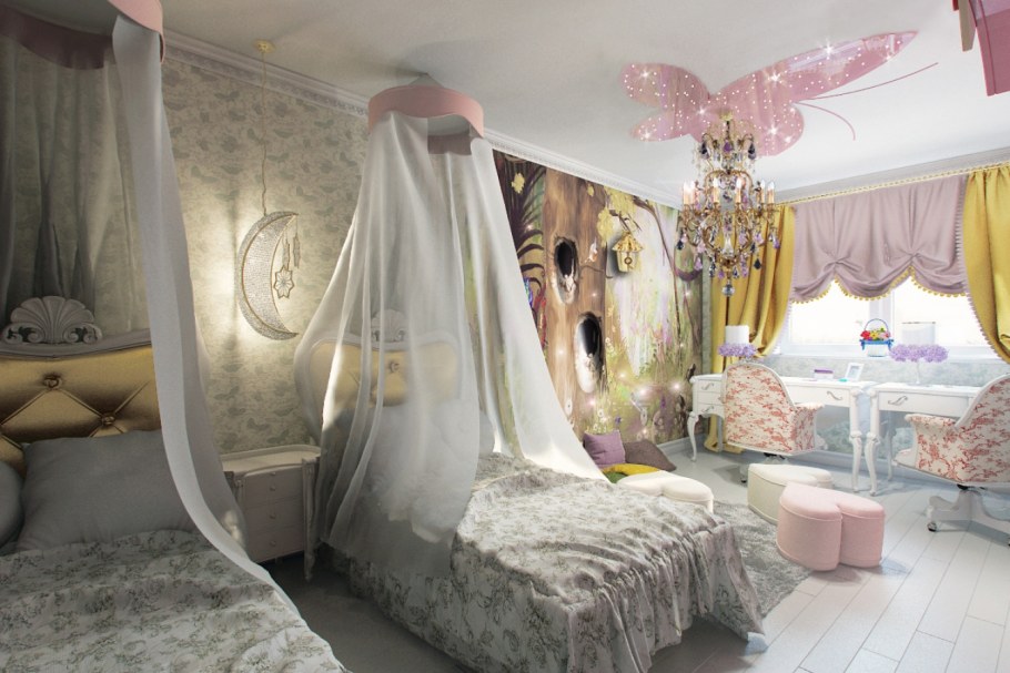 Детские комнаты в стиле арт деко