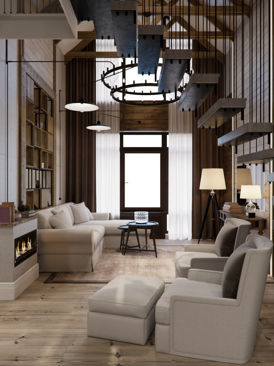 Таунхаус внутри интерьер