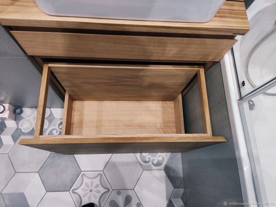 Столешницы из карагача для ванной